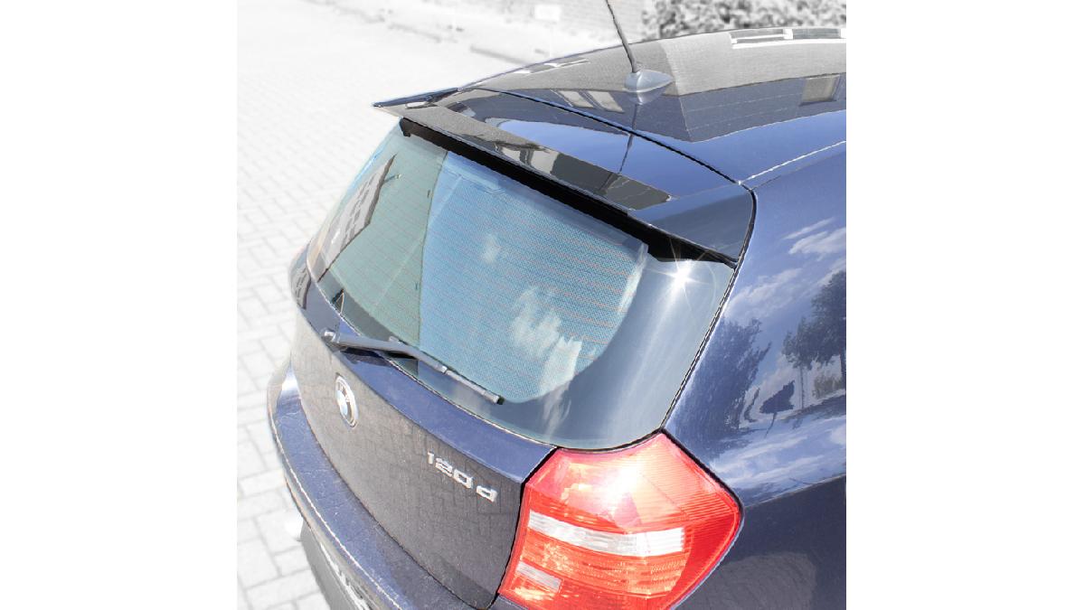 Becquet+de+toit+sur+mesure+pour+BMW+S%C3%A9rie+1+E81%2FE87+3%2F5-portes+2004-2011+%28ABS+Noir+Luisant%29